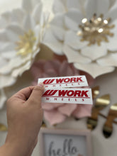 Load image into Gallery viewer, Work Wheels Logo Decal (1)