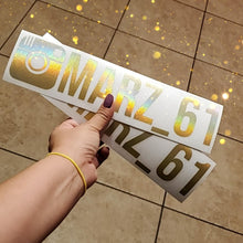 Load image into Gallery viewer, Custom Instagram Decals (Pair)