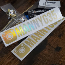 Load image into Gallery viewer, Custom Instagram Decals (Pair)