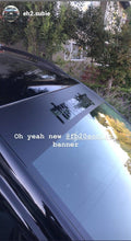 Load image into Gallery viewer, Custom Reverse Cut Windshield Sunshade Banner (One color)