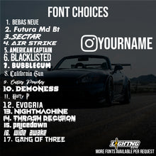 Load image into Gallery viewer, Custom NFC Tap Instagram Decal